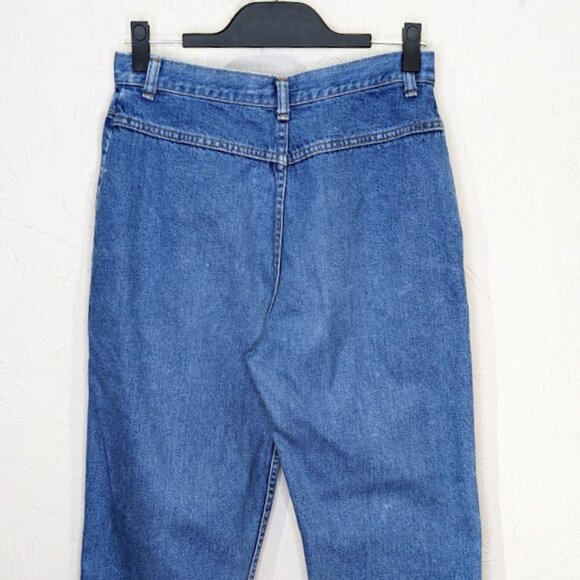 Vintage 70s Wrangler Tapered Jeans Size 14 Medium Wash Western Casual Pants - Picture 4 of 5